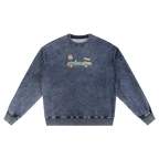 Route 66 crewneck jean blue design vintage clothing