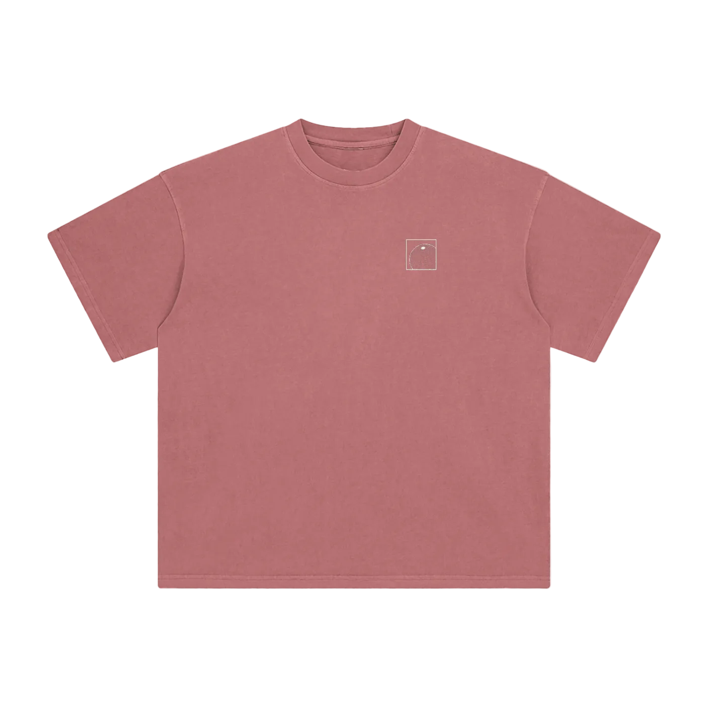 earth vintage tee red minimalist streetwear front