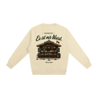 german street food crewneck bratwurst stand design