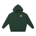 Oktoberfest hoodie green travel hoodie minimalist outfit front
