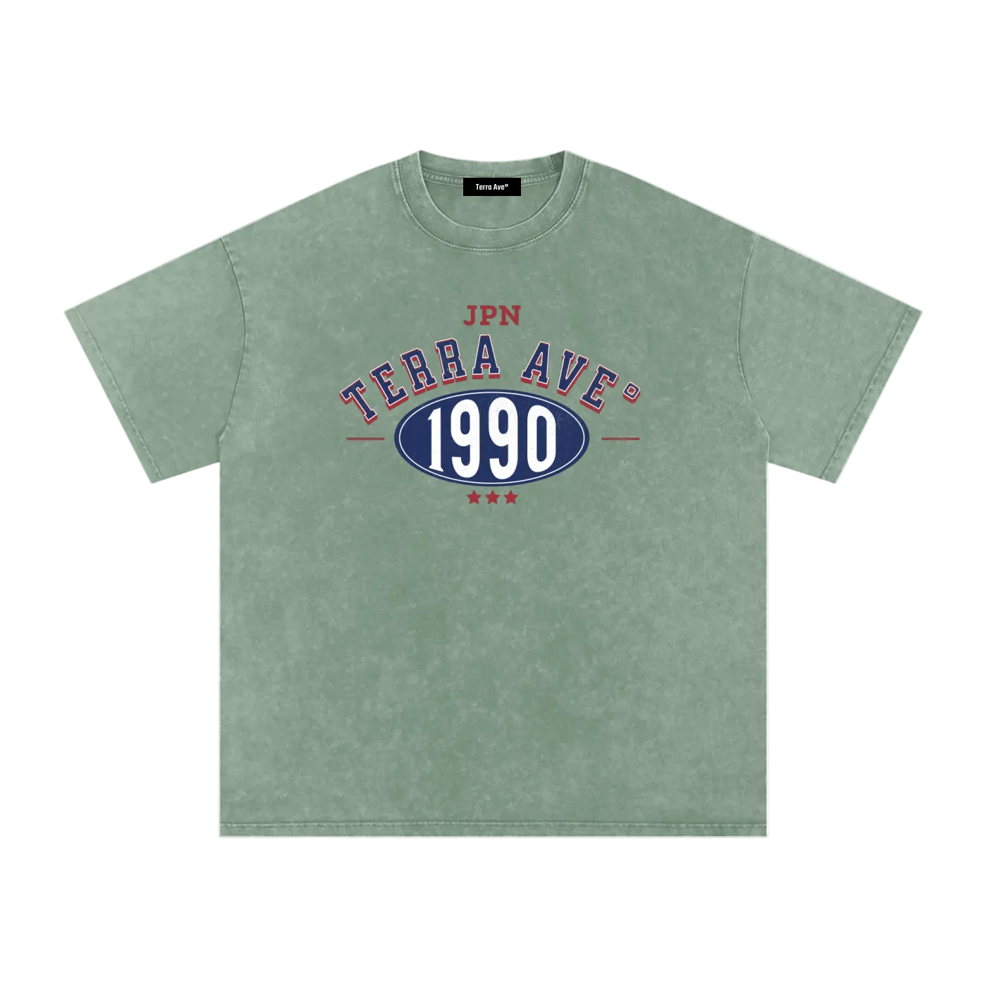 vintage japan tee green washed streetwear outfit