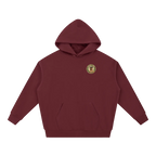 Oktoberfest hoodie red travel hoodie minimalist outfit front