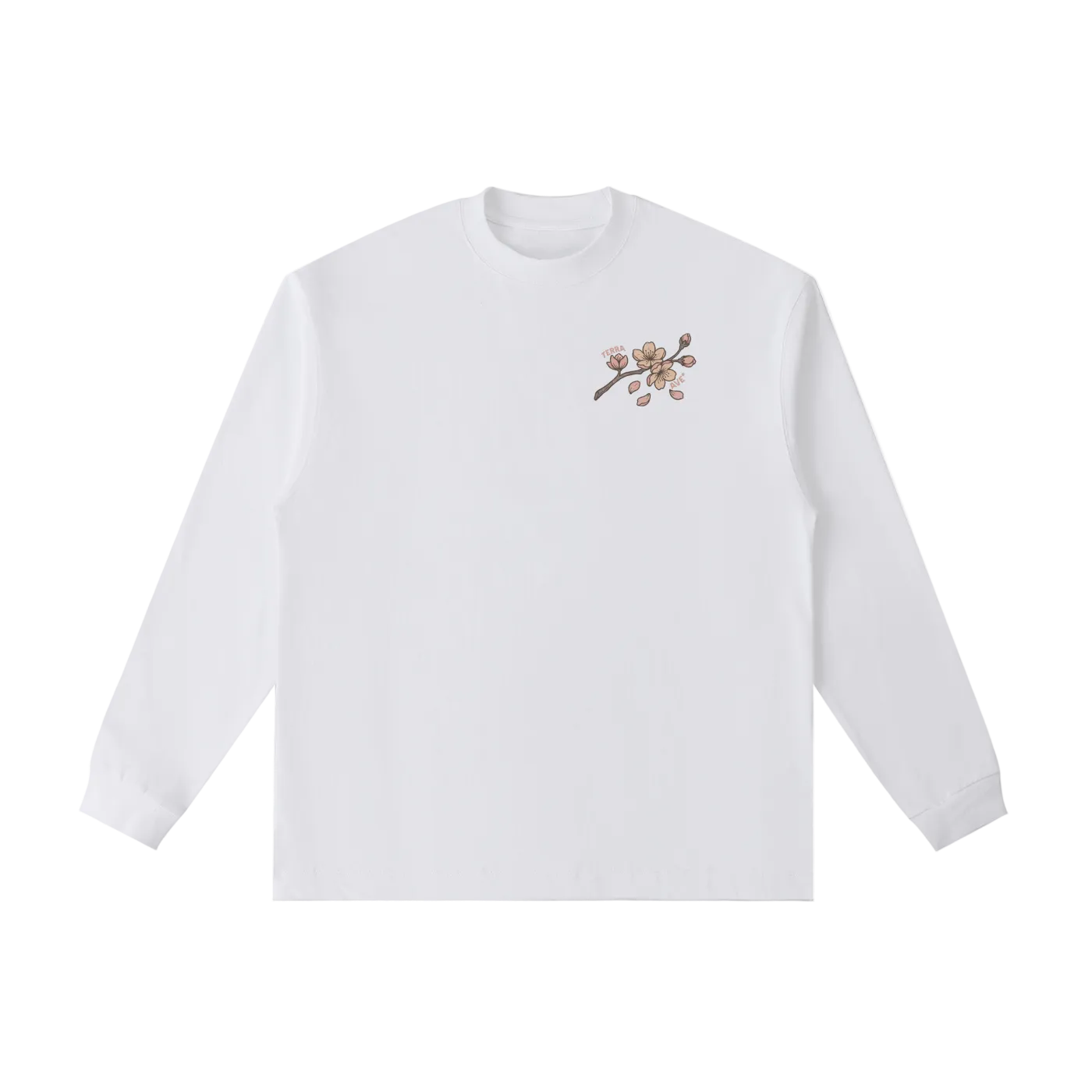 cherry blossom long sleeve japan train sakura graphic