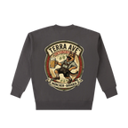 Oktoberfest crewneck gray heavyweight minimalist sweatshirt back