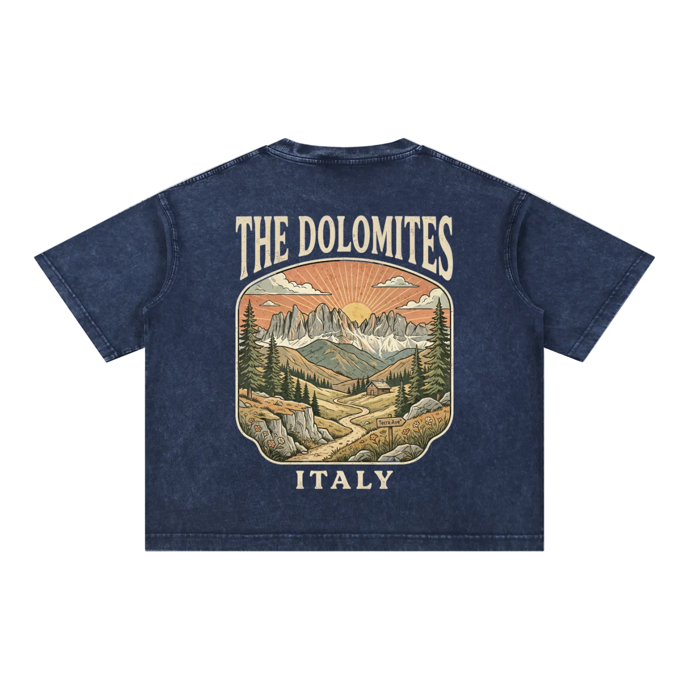 italy mountain graphic tee hiking dolomites shirt