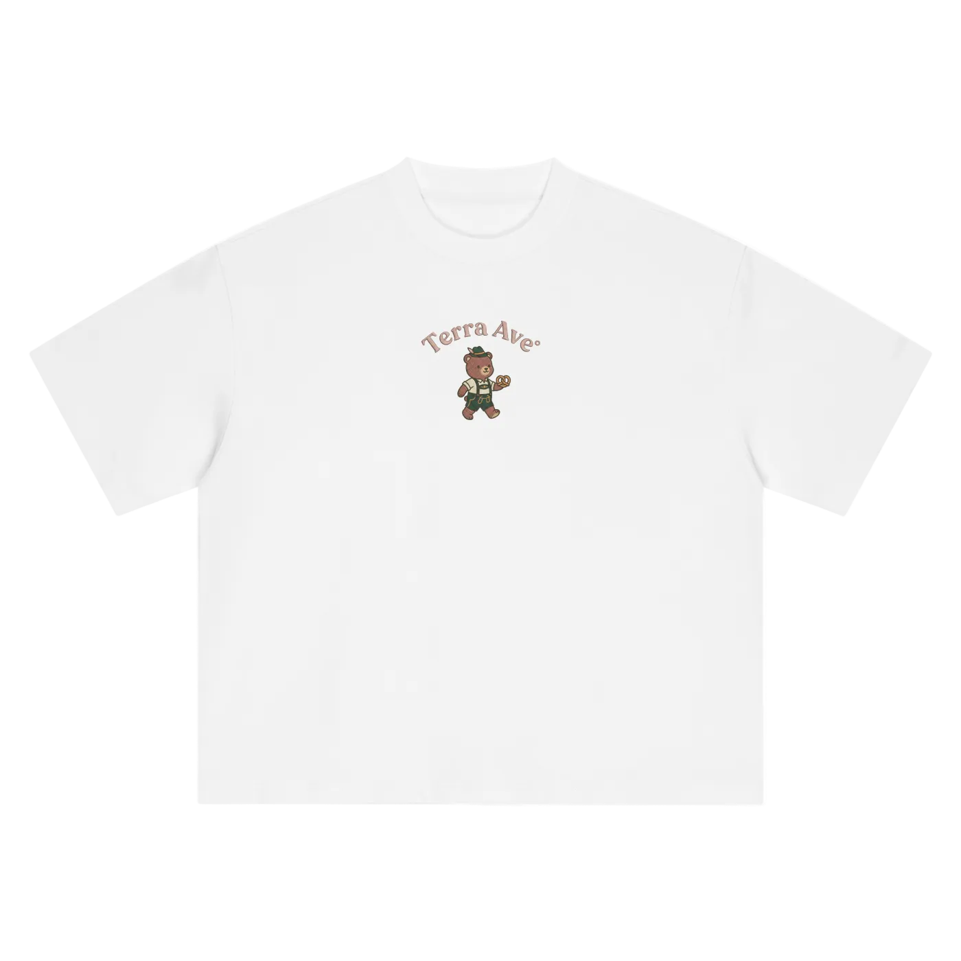 Deutschland bear heavyweight t-shirt German streetwear graphic tee front white