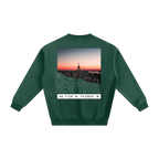 nyc coordinates crewneck new york streetwear sweatshirt back green