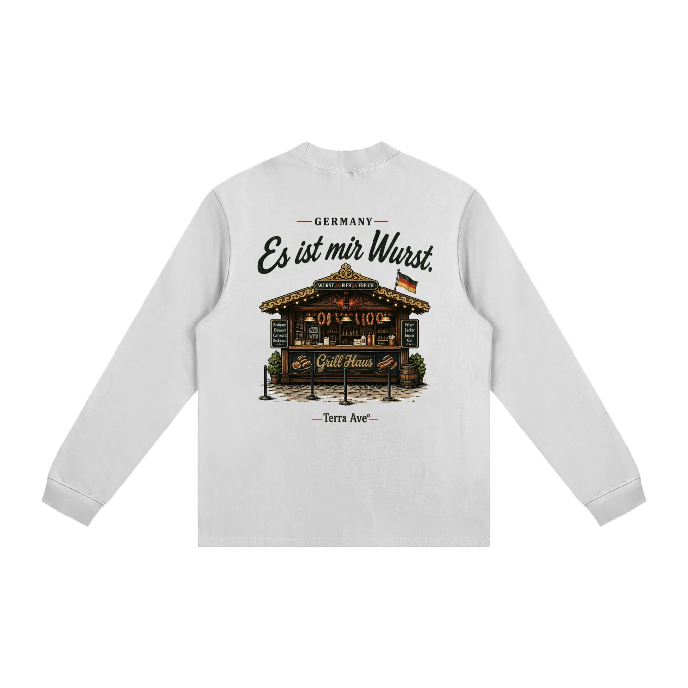 germany long sleeve shirt bratwurst stand vintage design