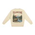 Yellowstone crewneck beige heavyweight minimalist sweatshirt back