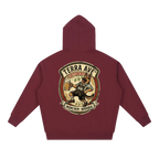 Oktoberfest hoodie red travel hoodie minimalist outfit back