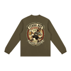 Oktoberfest long sleeve shirt green minimalist outfit back