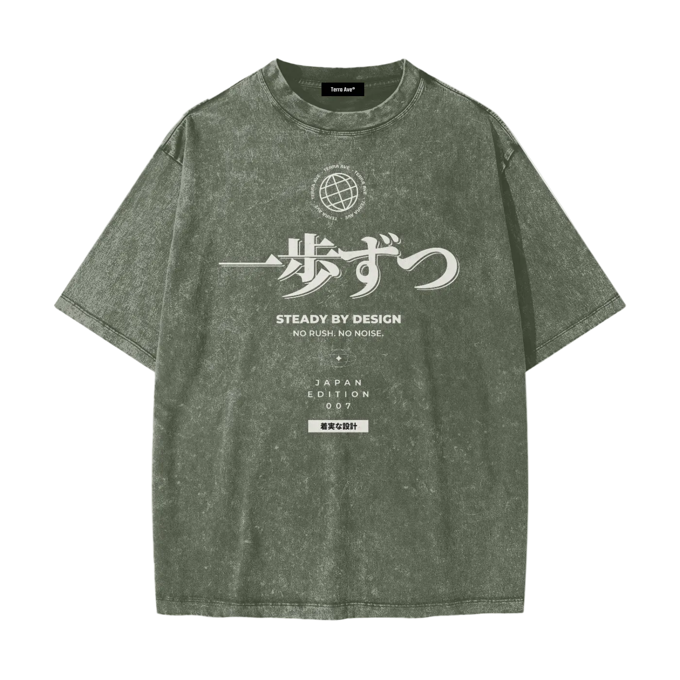 steady by design faded tee green streetwear outfit