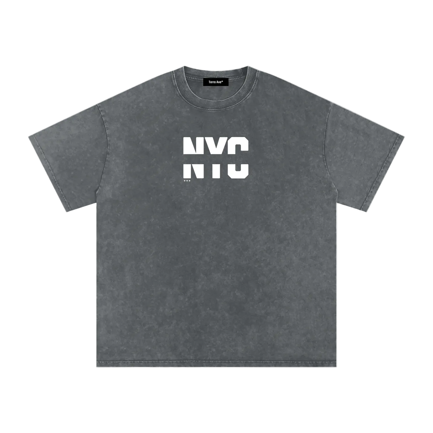 nyc washed tee charcoal streetwear outfit front