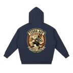 Oktoberfest hoodie blue travel hoodie minimalist outfit back