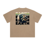 earth vintage brown red minimalist streetwear back