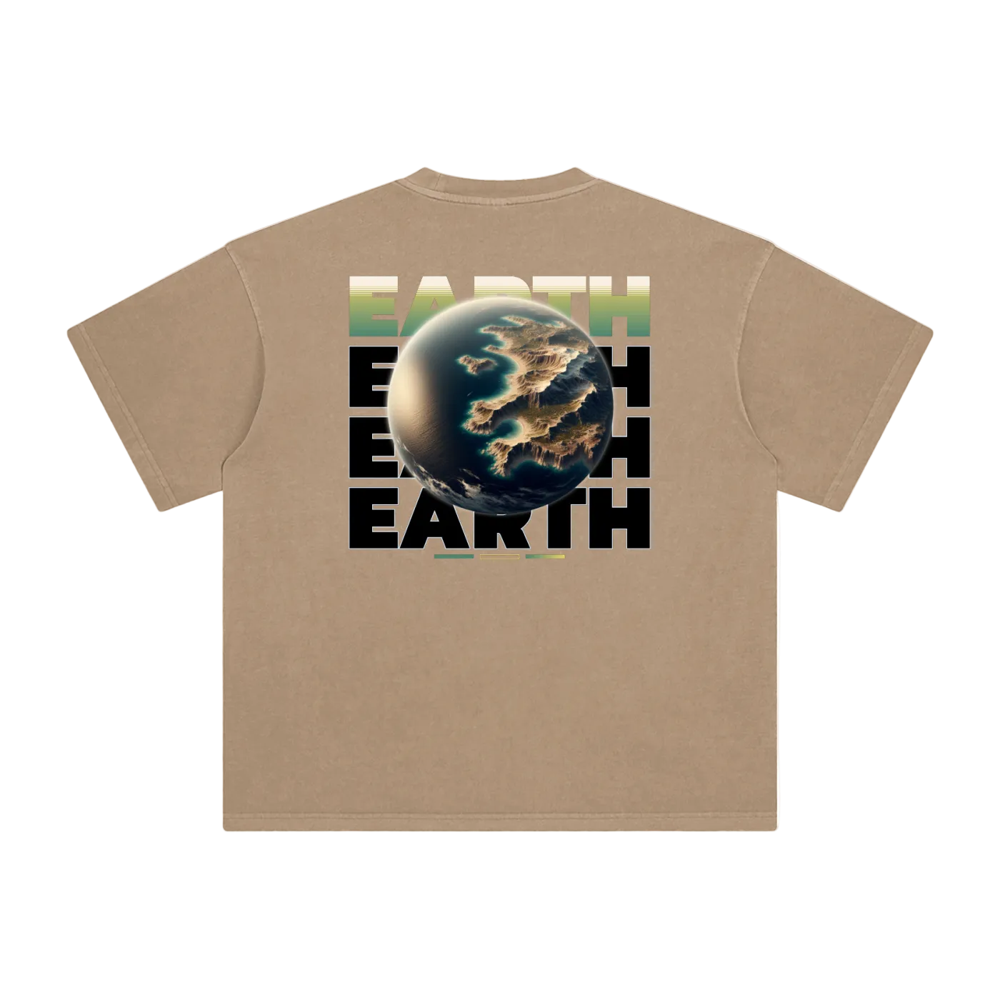 earth vintage brown red minimalist streetwear back