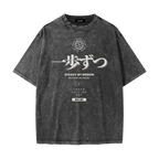 steady by design faded t-shirt Japan streetwear vintage tee front