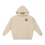 Oktoberfest hoodie beige travel hoodie minimalist outfit front
