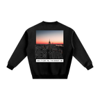 nyc crewneck black streetwear outfit back
