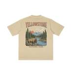 Yellowstone vintage t-shirt beige national park outfit back