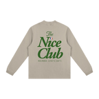 Nice club long sleeve shirt French Riviera minimalist back beige