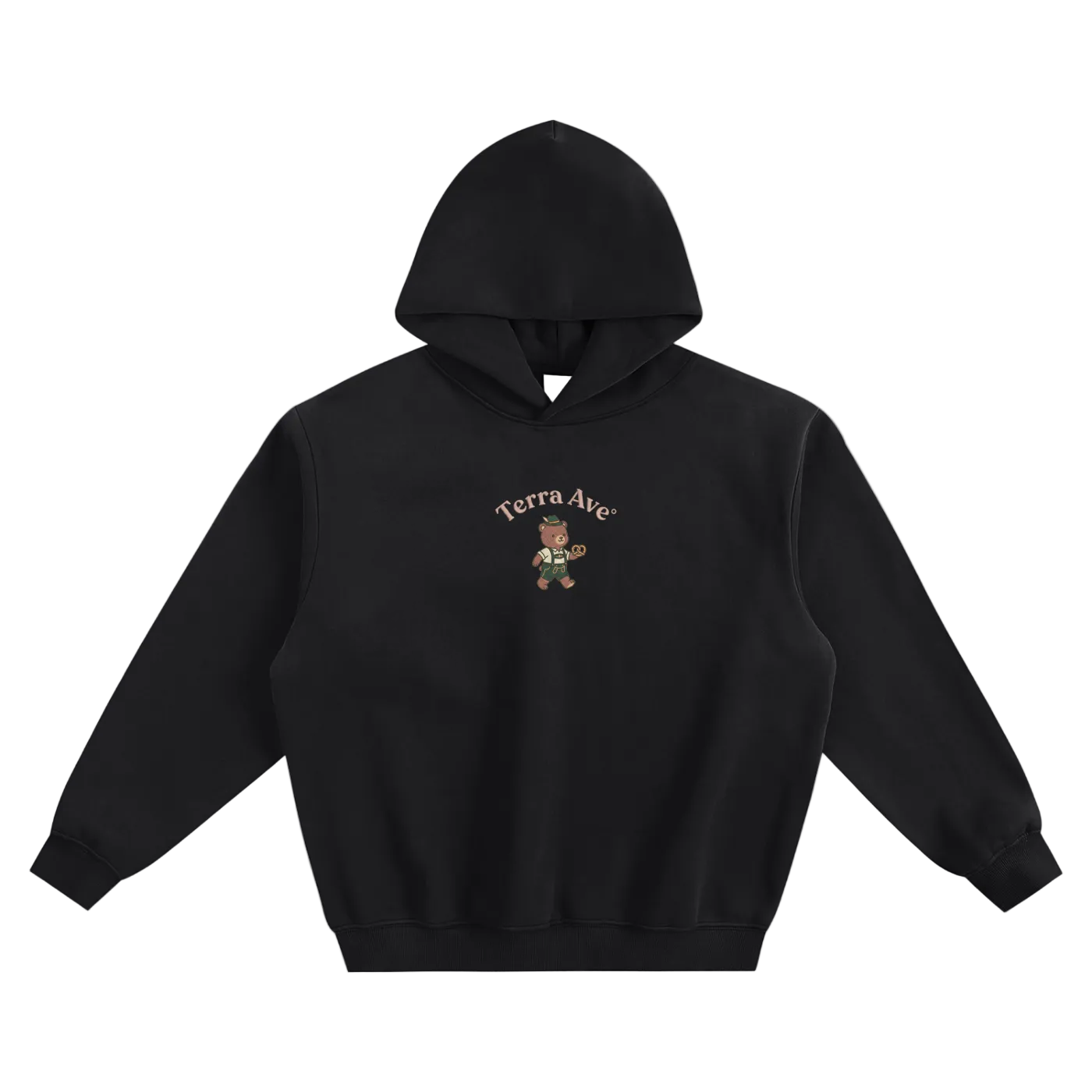 Deutschland bear hoodie German streetwear graphic hoodie front black