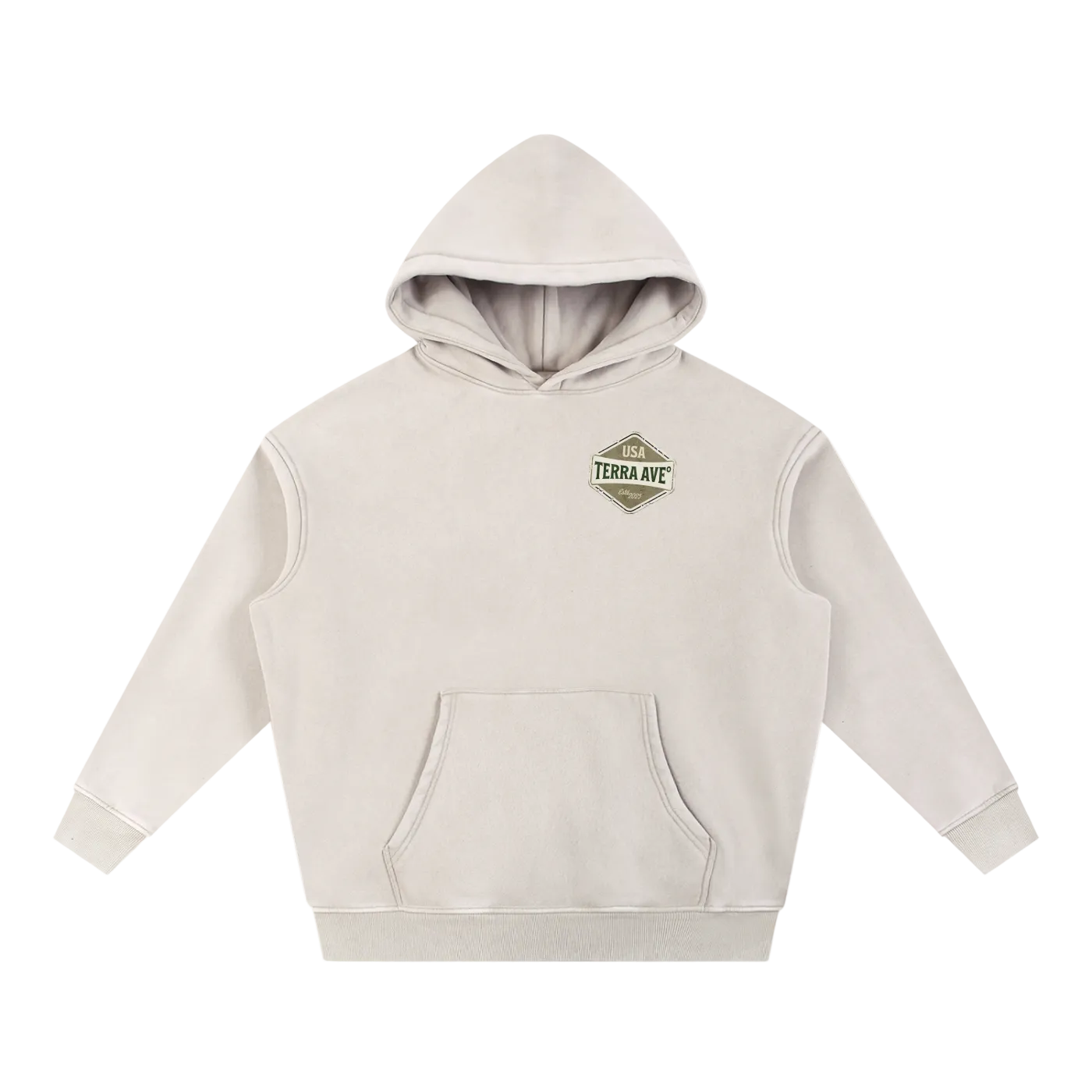 Yellowstone washed hoodie beige minimalist travel hoodie