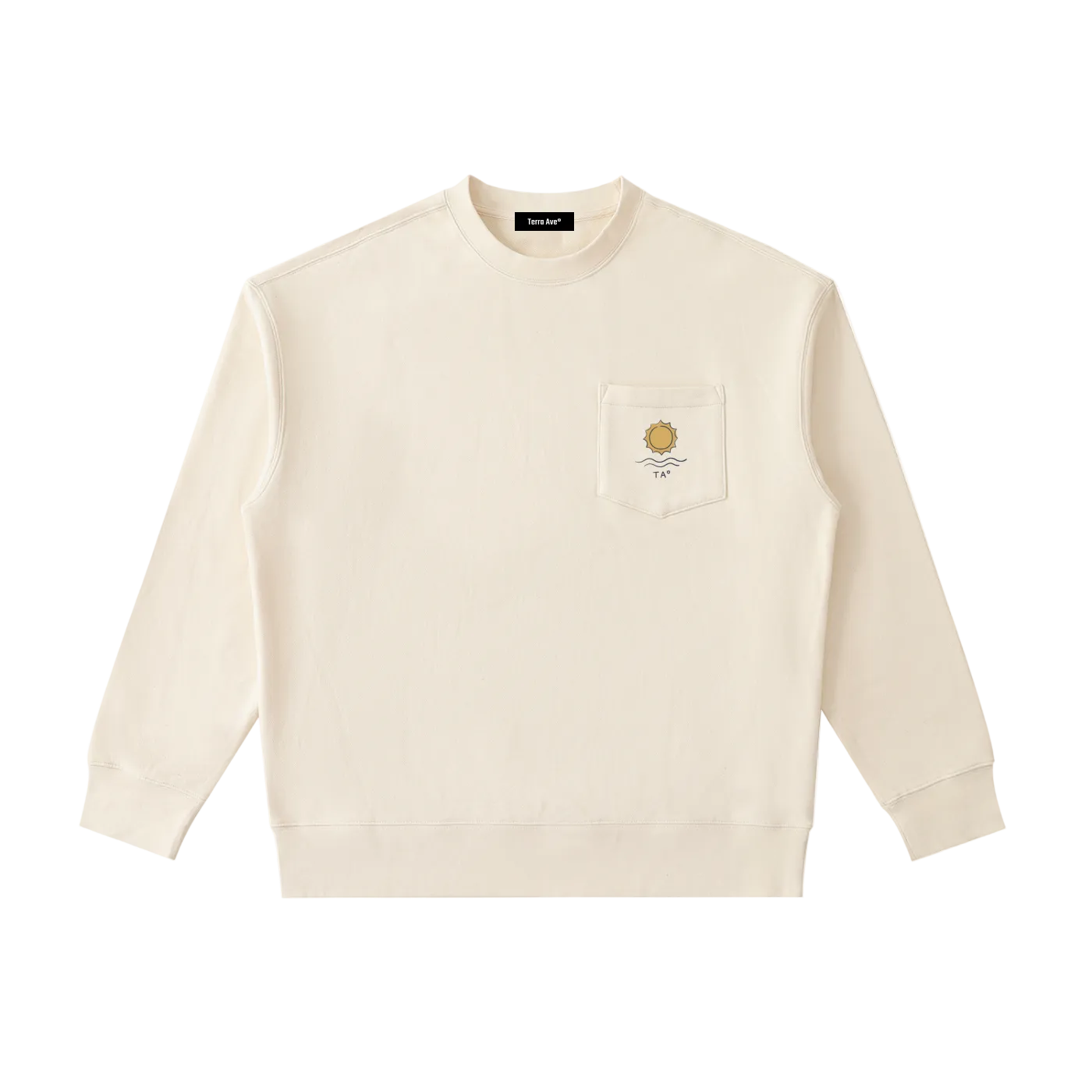 usa,crew,crewneck. san francisco crewneck sweatshirt golden gate bridge hand drawn terra ave streetwear front design