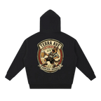 Oktoberfest hoodie black minimalist German streetwear back