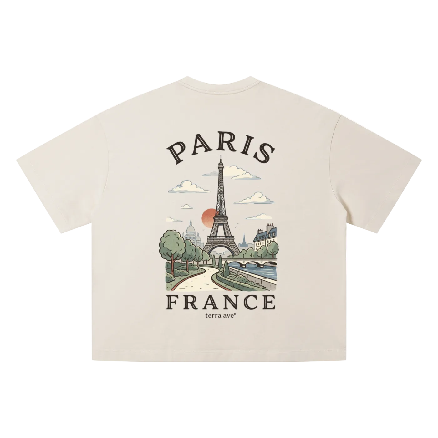 eiffel tower t shirt paris france streetwear graphic design