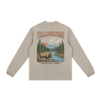 Yellowstone long sleeve shirt minimalist national park travel clothing back