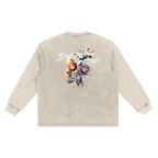 washed long sleeve beige vintage streetwear outfit back