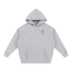gray san francisco hoodie front print golden gate bridge hand drawn design