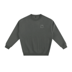 earth crewneck gray minimalist streetwear outfit