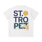 t Tropez henley t-shirt white back minimalist streetwear tee