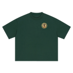 Oktoberfest oversized t-shirt green minimalist streetwear tee front